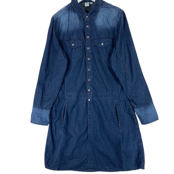 Twik Western Core  denim shirt Dress size medium - Picture 1 of 14